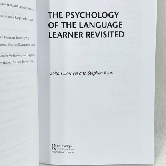 The Psychology Of The Language Learner Revisited - Zoltán Dörnyei & Stephen Ryan - Picture 4 of 6